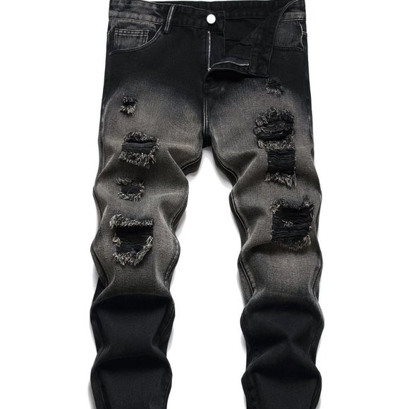 . Other - Black Mens Distressed Jeans